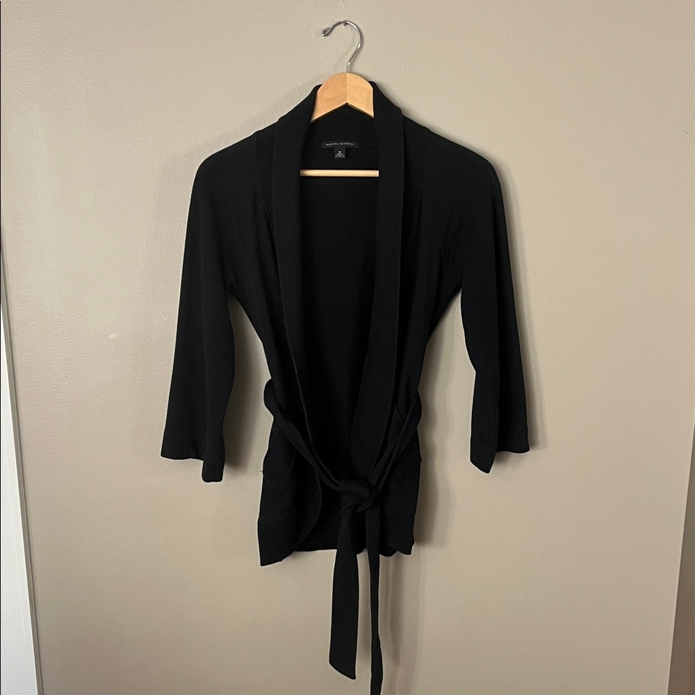 Banana Republic Black Open-Front Cardigan